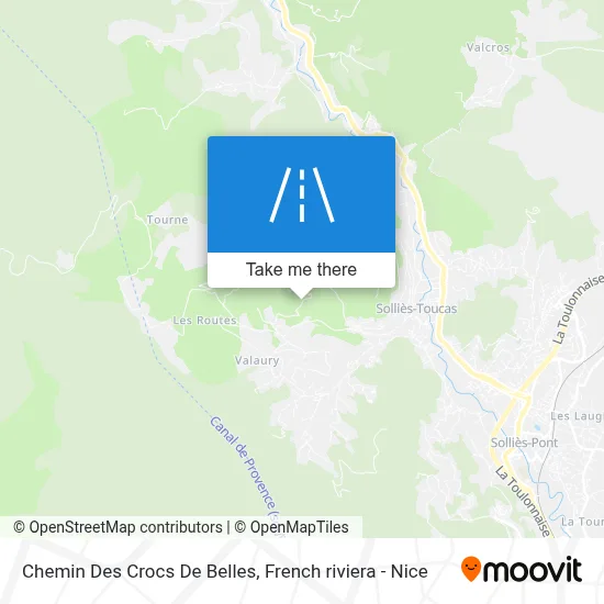 Chemin Des Crocs De Belles map