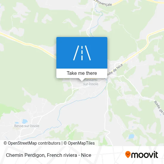 Chemin Perdigon map