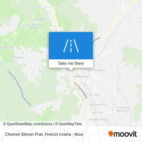 Chemin Simon Prat map