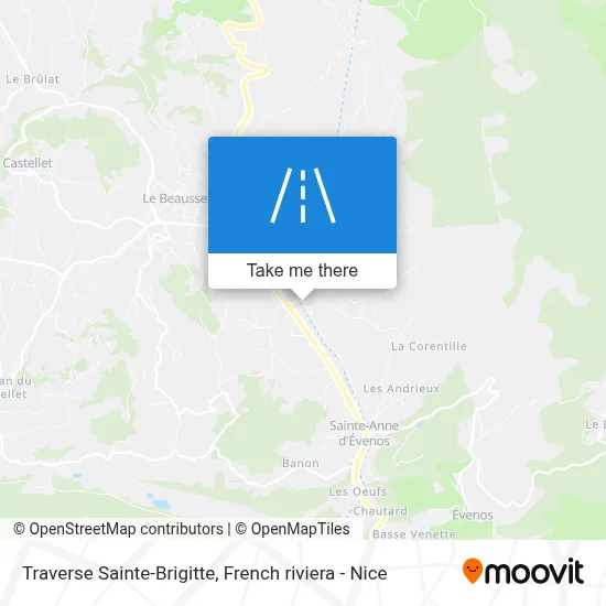 Traverse Sainte-Brigitte map
