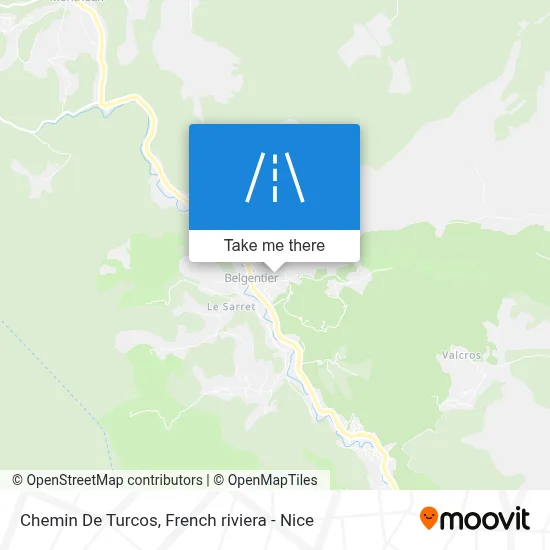 Chemin De Turcos map