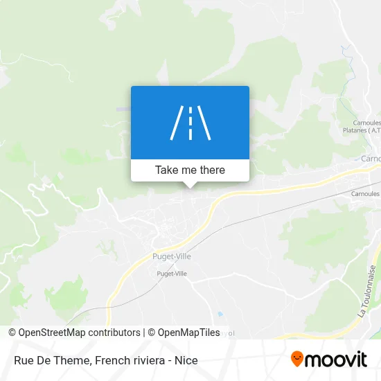 Mapa Rue De Theme