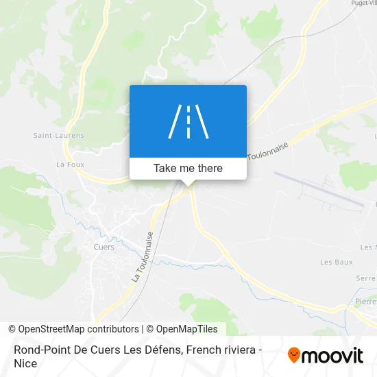 Rond-Point De Cuers Les Défens map