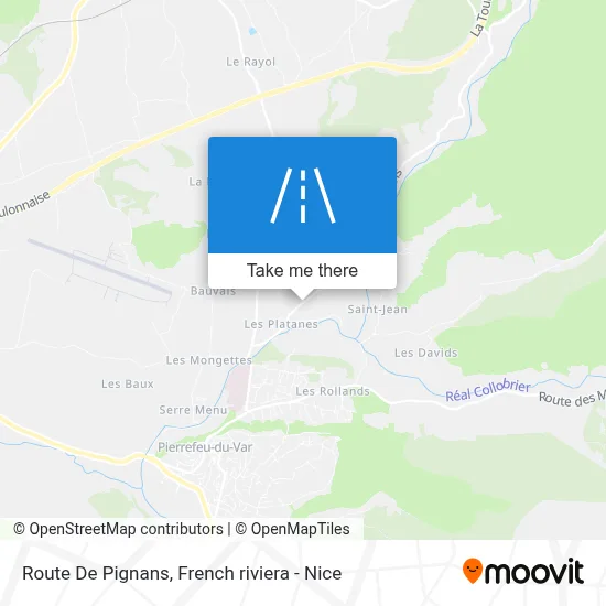 Route De Pignans map