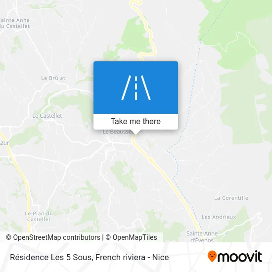 Résidence Les 5 Sous map