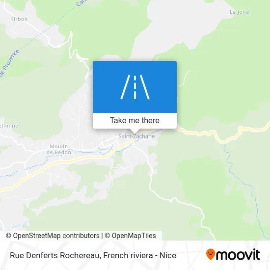 Mapa Rue Denferts Rochereau
