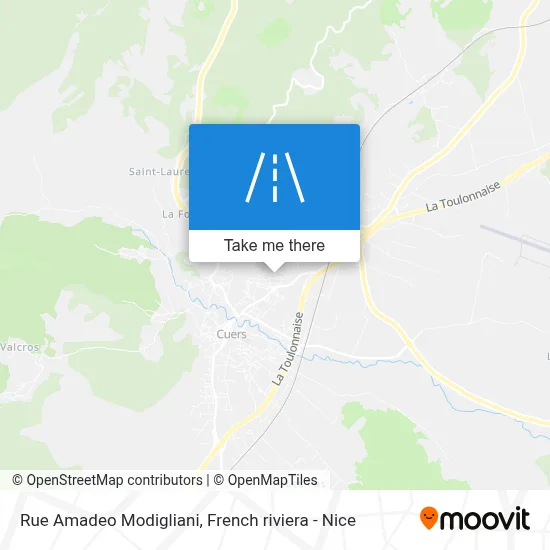 Rue Amadeo Modigliani map