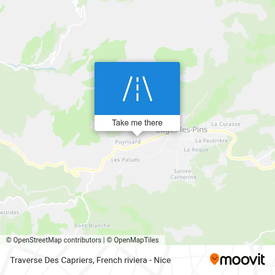 Traverse Des Capriers map
