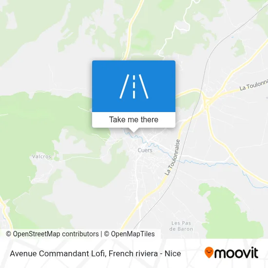 Avenue Commandant Lofi map