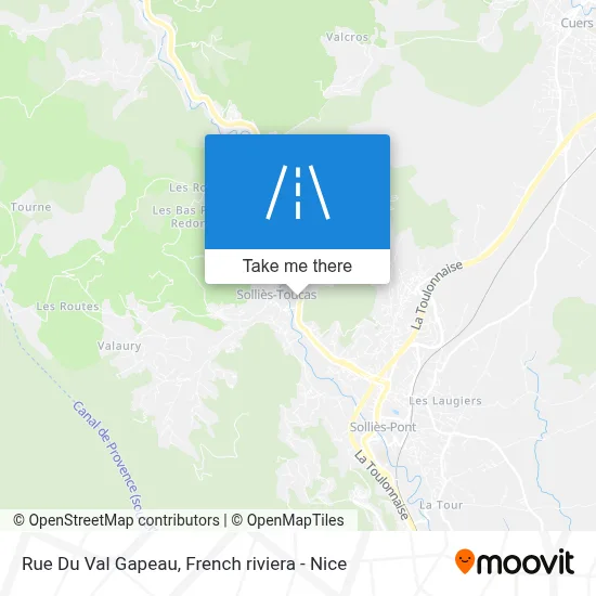 Rue Du Val Gapeau map