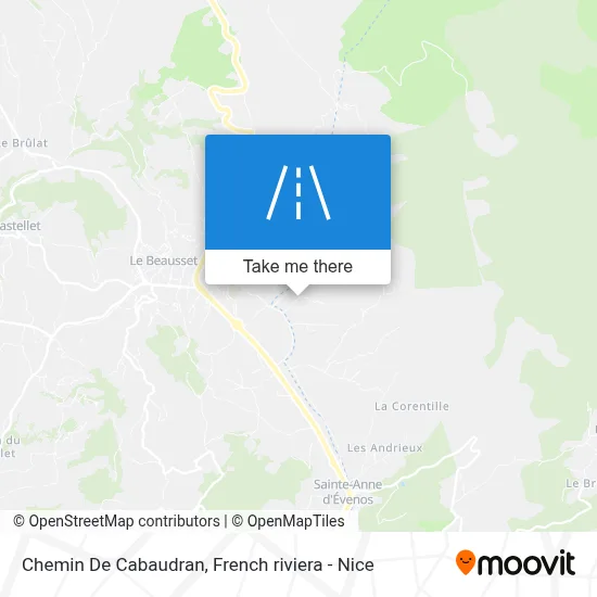 Chemin De Cabaudran map