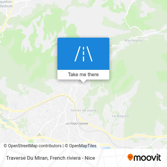 Traverse Du Miran map