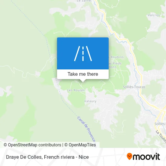Draye De Colles map