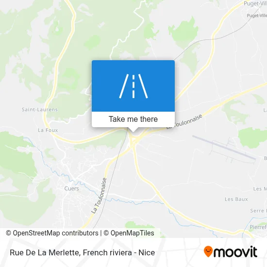 Mapa Rue De La Merlette