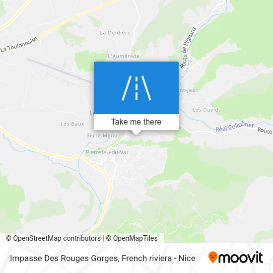 Mapa Impasse Des Rouges Gorges