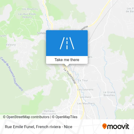 Mapa Rue Emile Funel