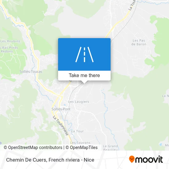 Chemin De Cuers map