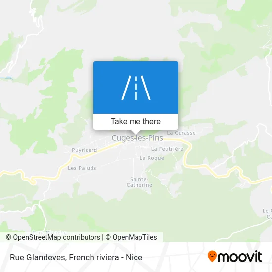 Rue Glandeves map