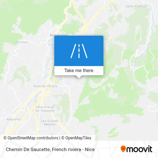 Chemin De Saucette map