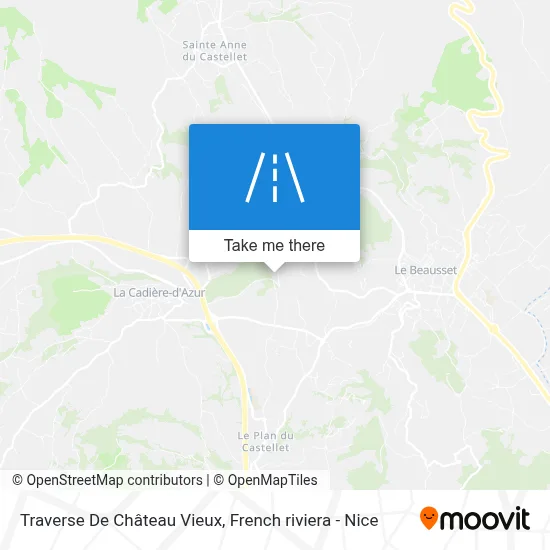 Traverse De Château Vieux map