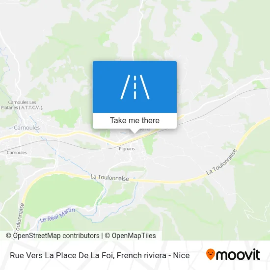 Rue Vers La Place De La Foi map