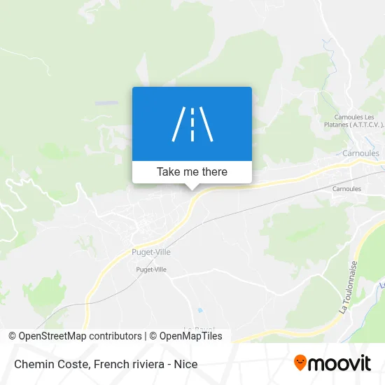 Chemin Coste map