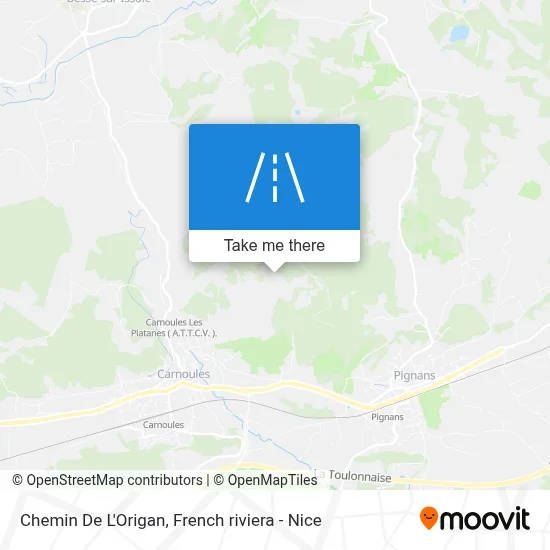 Chemin De L'Origan map