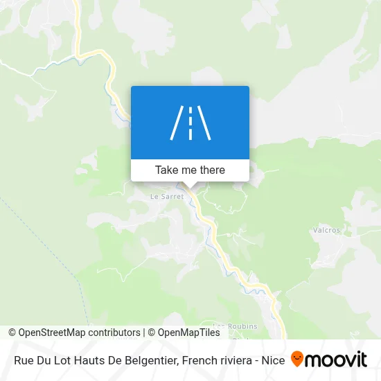 Rue Du Lot Hauts De Belgentier map
