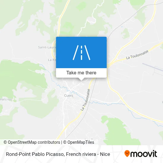 Mapa Rond-Point Pablo Picasso