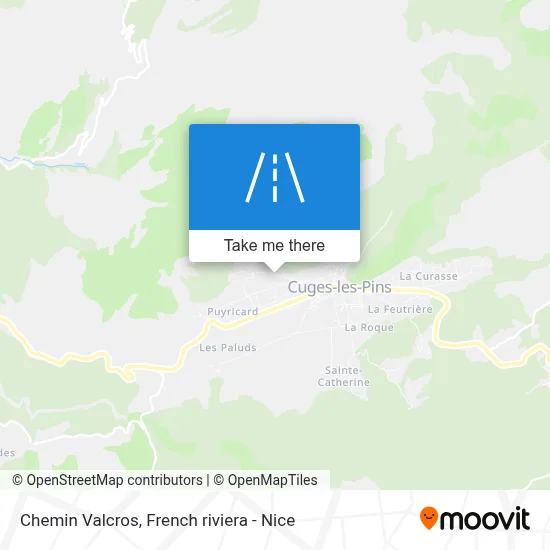 Chemin Valcros map