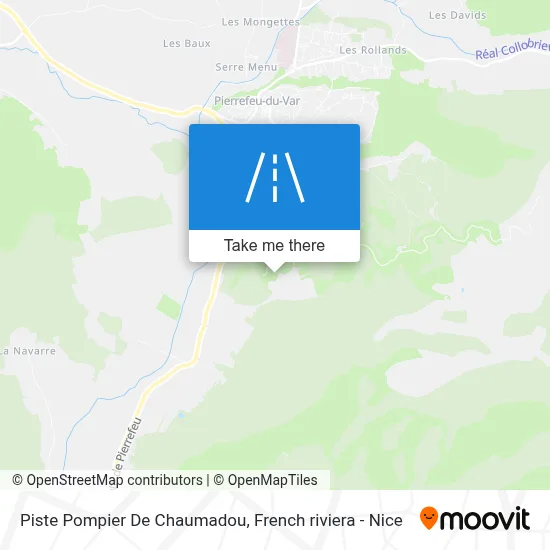 Piste Pompier De Chaumadou map