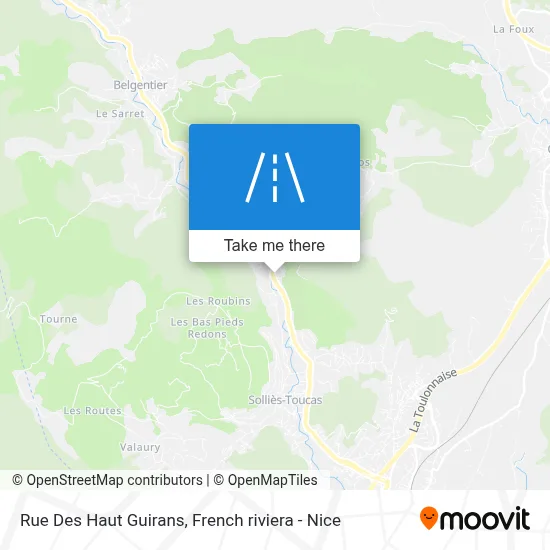Rue Des Haut Guirans map
