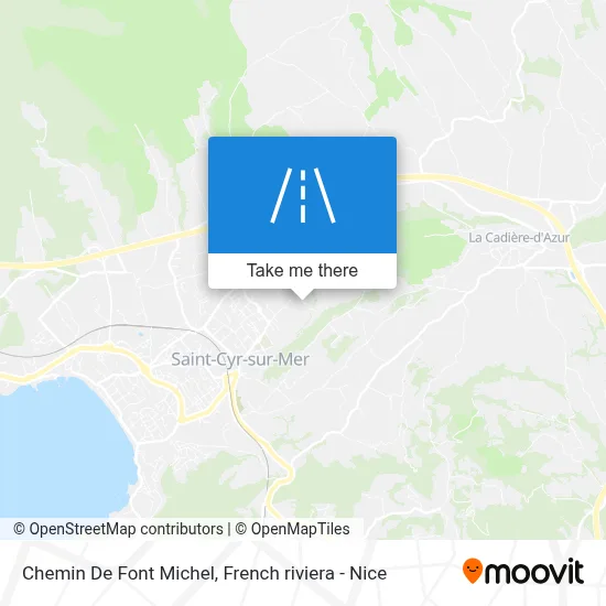 Chemin De Font Michel map