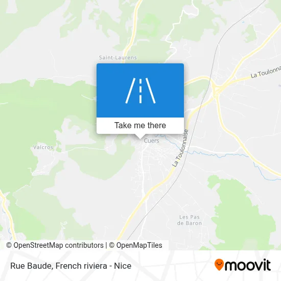 Rue Baude map