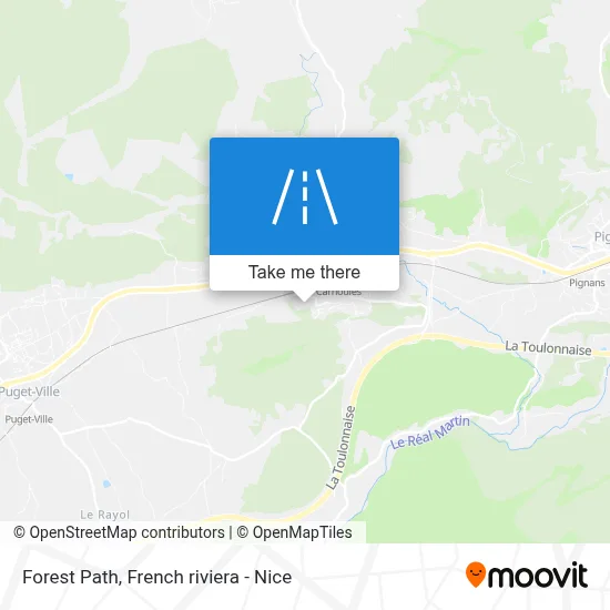Chemin Forestier map