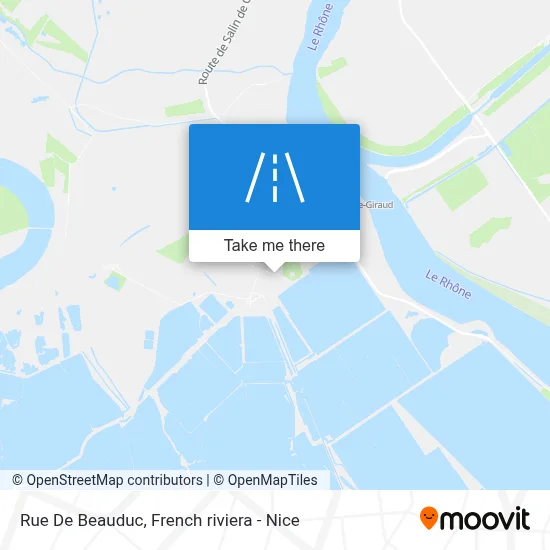 Mapa Rue De Beauduc