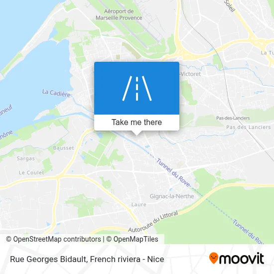 Mapa Rue Georges Bidault
