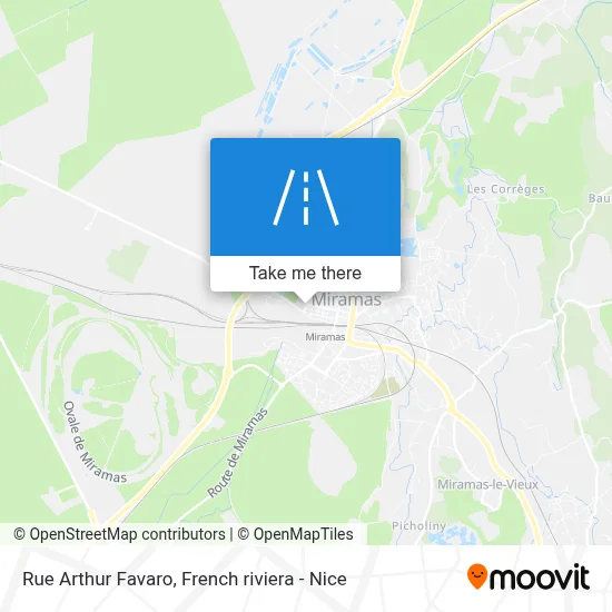 Mapa Rue Arthur Favaro