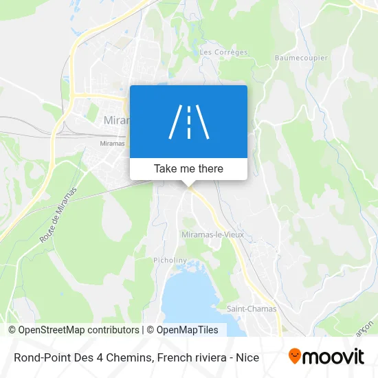 Rond-Point Des 4 Chemins map