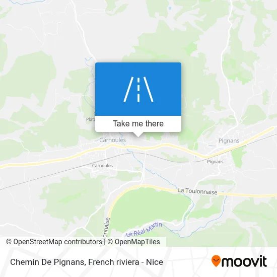 Chemin De Pignans map