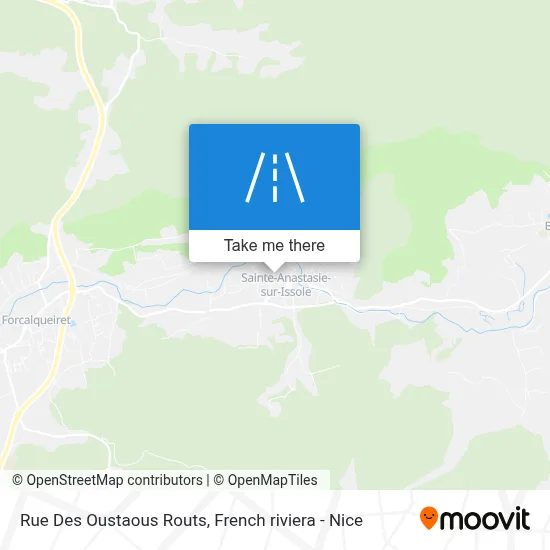 Rue Des Oustaous Routs map