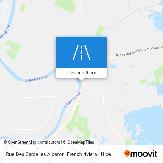 Rue Des Sarcelles Albaron map
