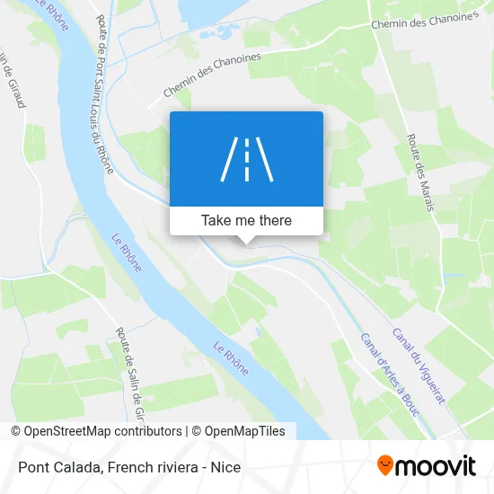 Pont Calada map