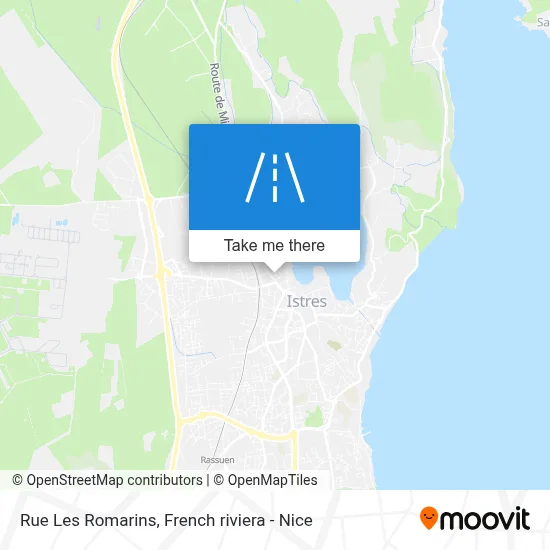 Rue Les Romarins map