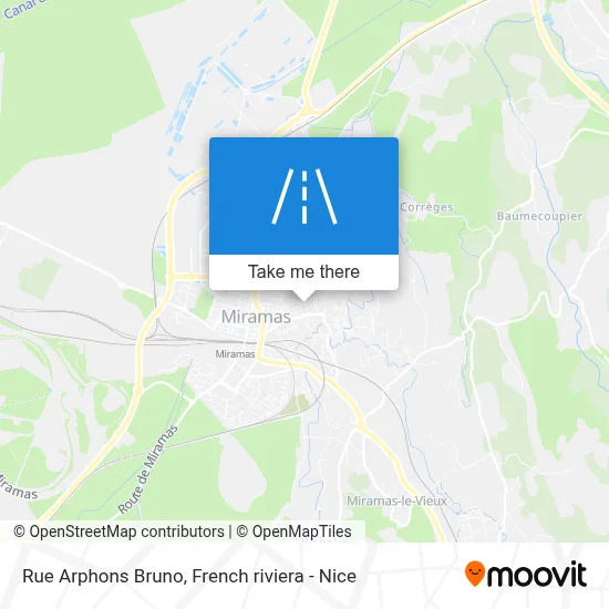 Rue Arphons Bruno map