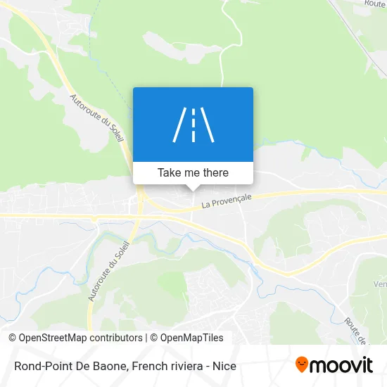 Mapa Rond-Point De Baone