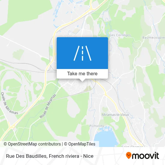 Rue Des Baudilles map
