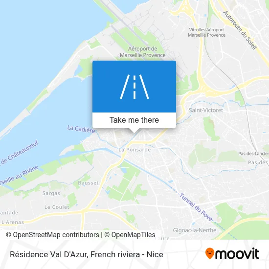 Résidence Val D'Azur map