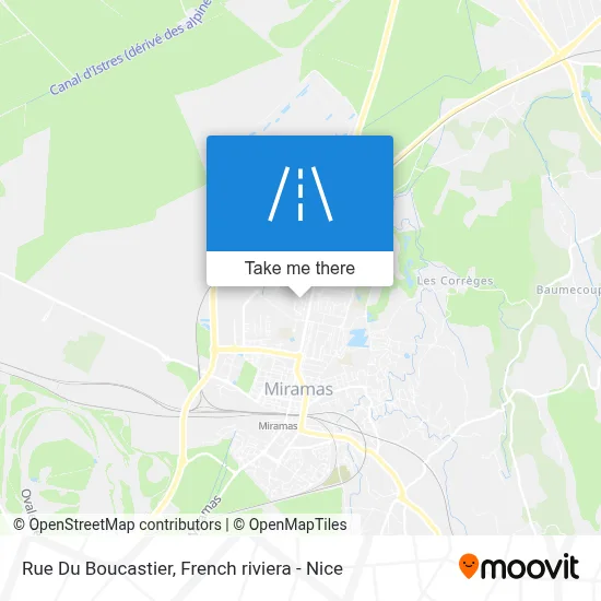 Mapa Rue Du Boucastier