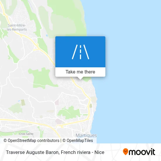 Traverse Auguste Baron map